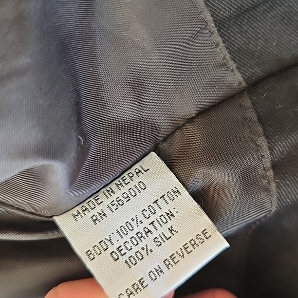 Vintage Yak Magik Silk Boho Art To Wear Jacket Embroidered Applique, Med - Picture 5 of 17